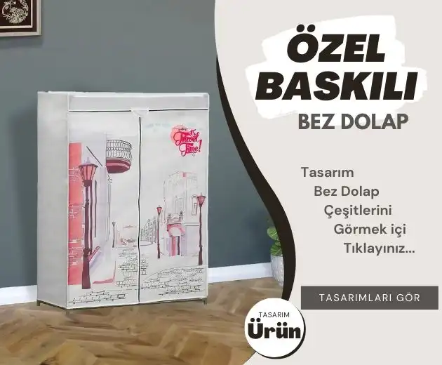 Özel Baskılı Bez Dolap