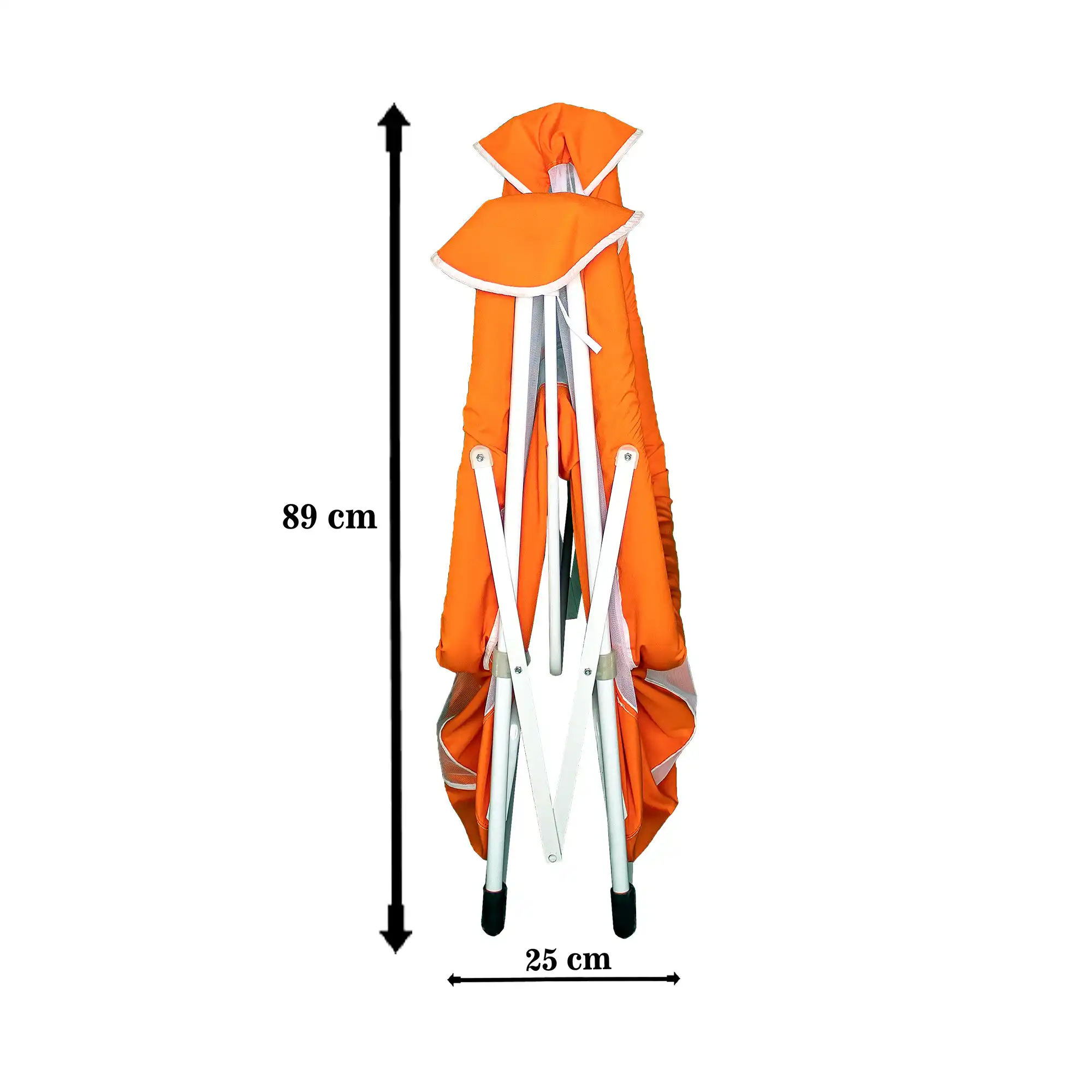 AsudeHome Katlanir Bebek Beşik-Sallanir Bebek Beşiği-Turuncu Cibinliksiz
