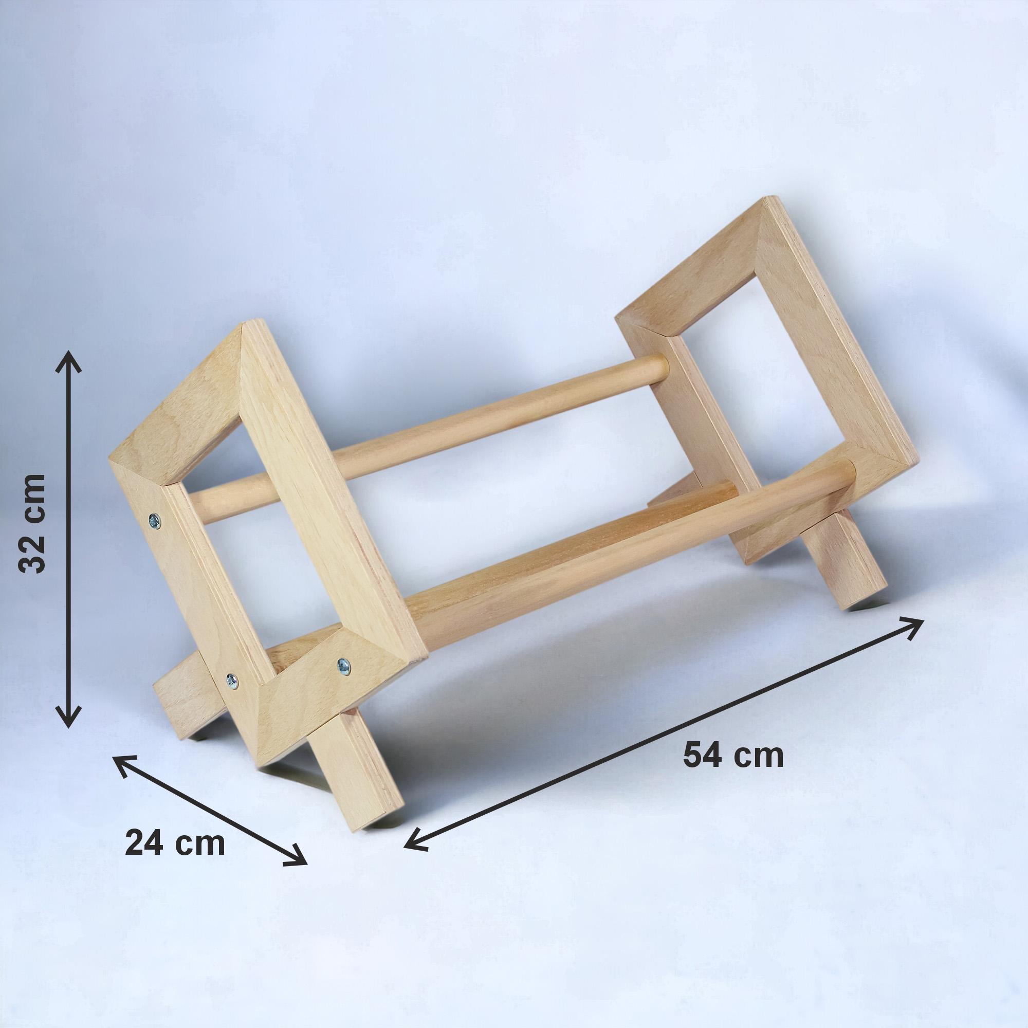 Masaüstü Kitaplık Ahşap Kitap Rafı Organizer Düzenleyici Kayın Kitaplık Çocuk Kitaplığı 50cm