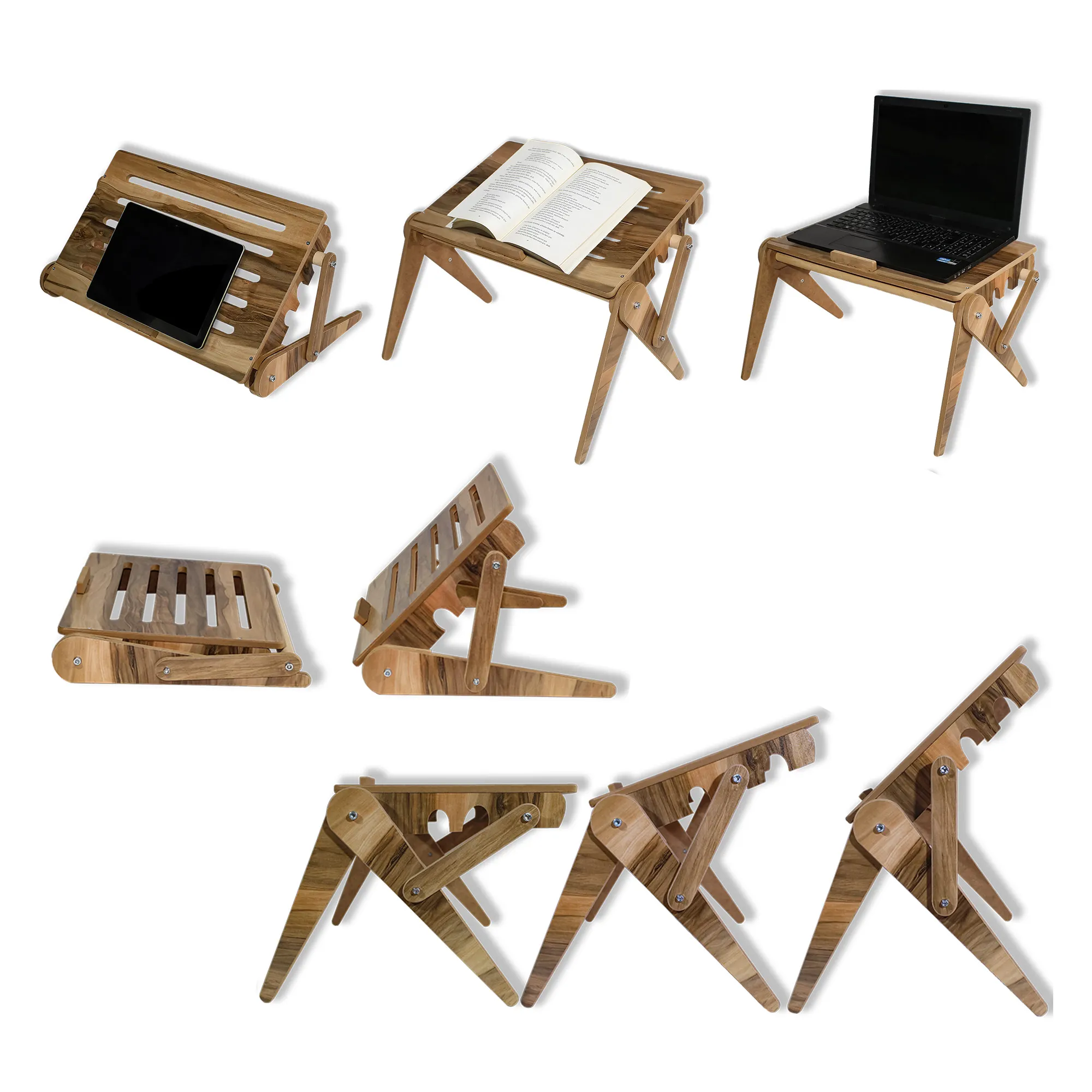 AsudeHome Ahşap Laptop Standı-Rahle-Çalışma Masası-Sedir
