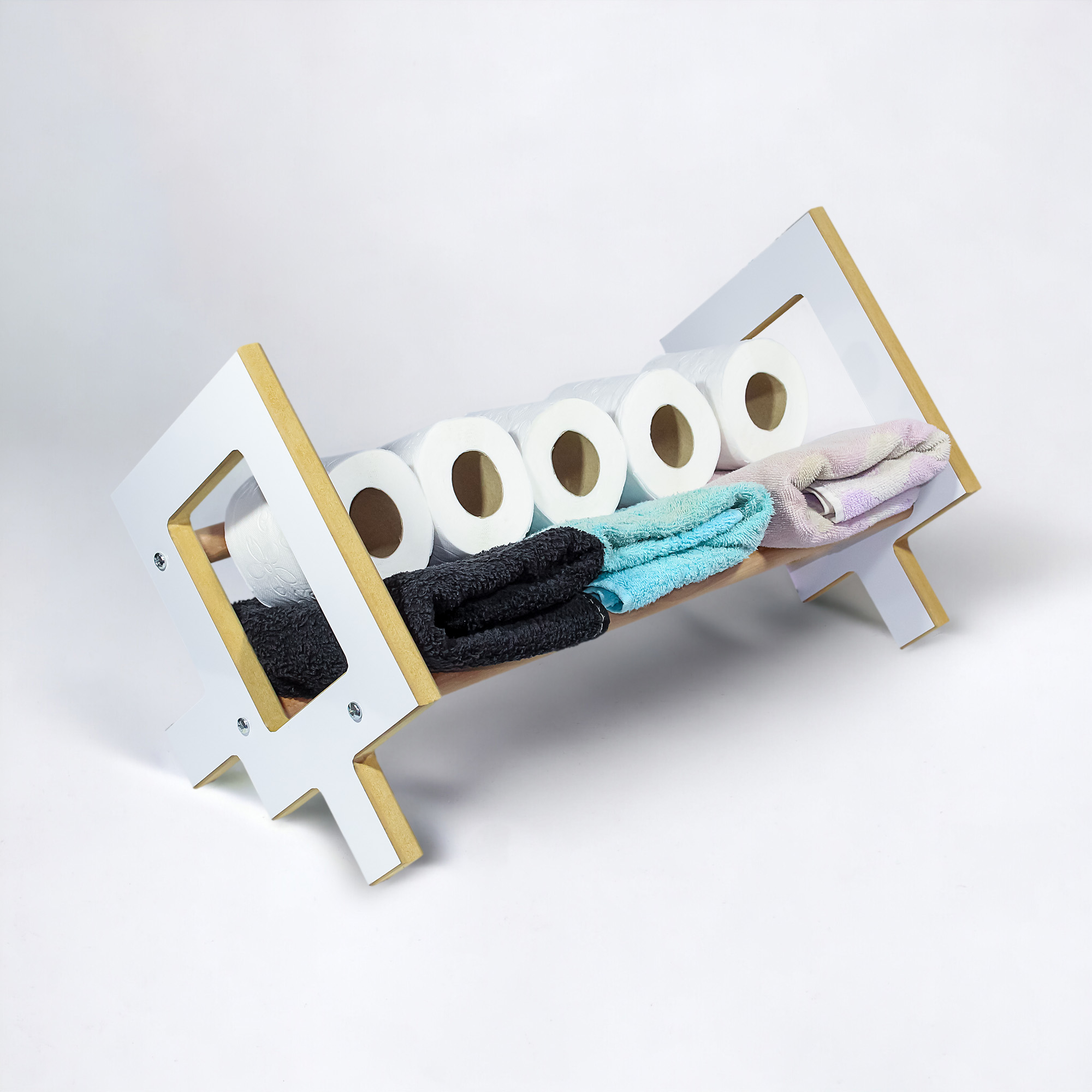 Masaüstü Kitaplık Ahşap Kitap Rafı Organizer Düzenleyici MDF Kitaplık Çocuk Kitaplığı 50cm