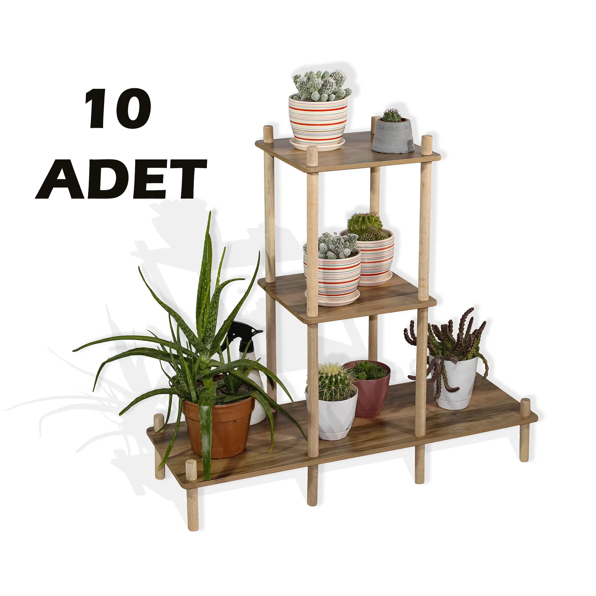 AsudeHome 10 Adet Toptan Çiçeklik, Saksılık, Çiçek Standı, Dekoratif Saksı-No2