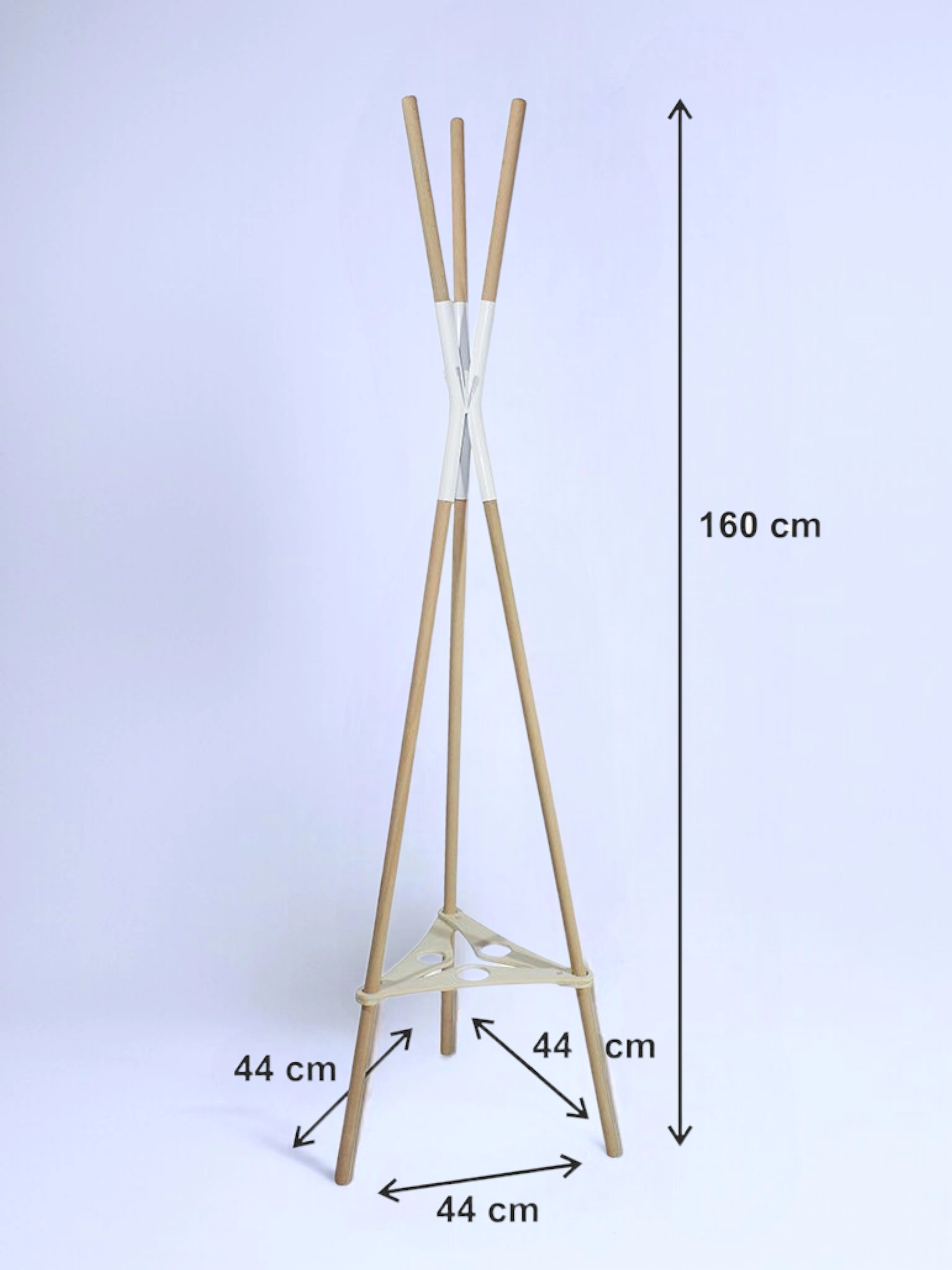 Ahşap Ayaklı Elbise Askısı Ahşap Tasarım Portmanto 160 X 44 Cm AsudeHome