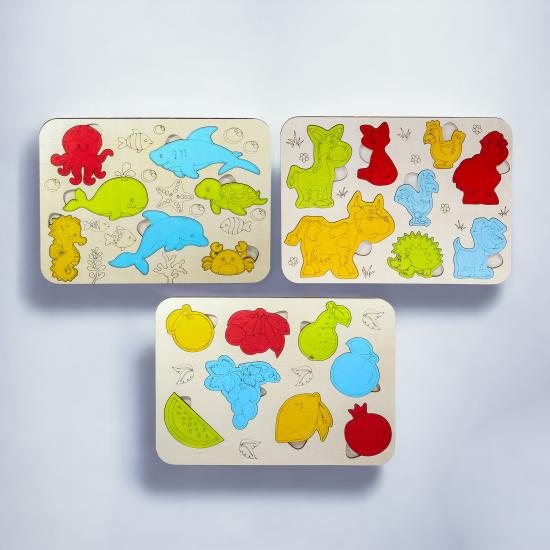 Eğitici Oyuncak, Eğitici Öğretici Set, Puzzle