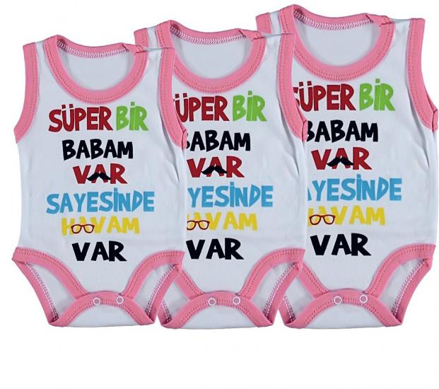 3-6-9 Ay Çıtçıtlı Body, Kız Erkek Bebek Çıtçıtlı Badi (3 Adet) %100 Pamuklu